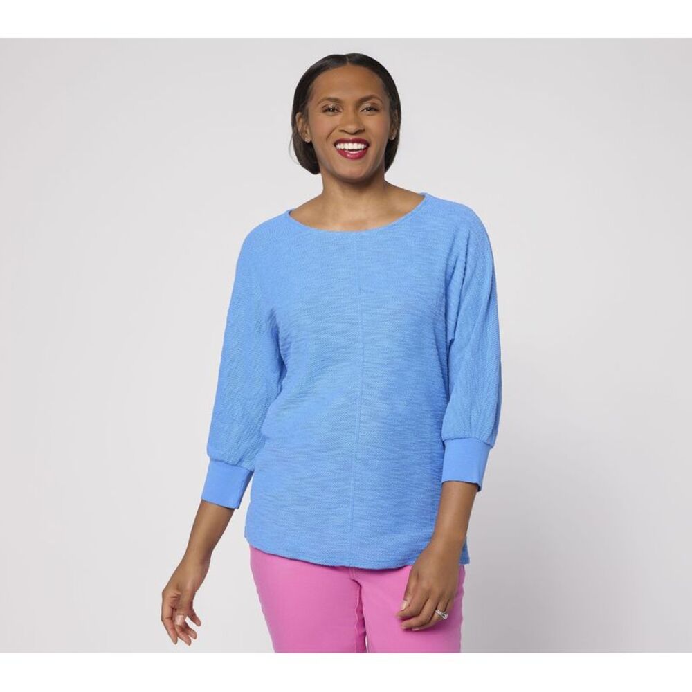 Belle by Kim Gravel Women's Top Sz L Make Your Selection: Sweatshirt Blue